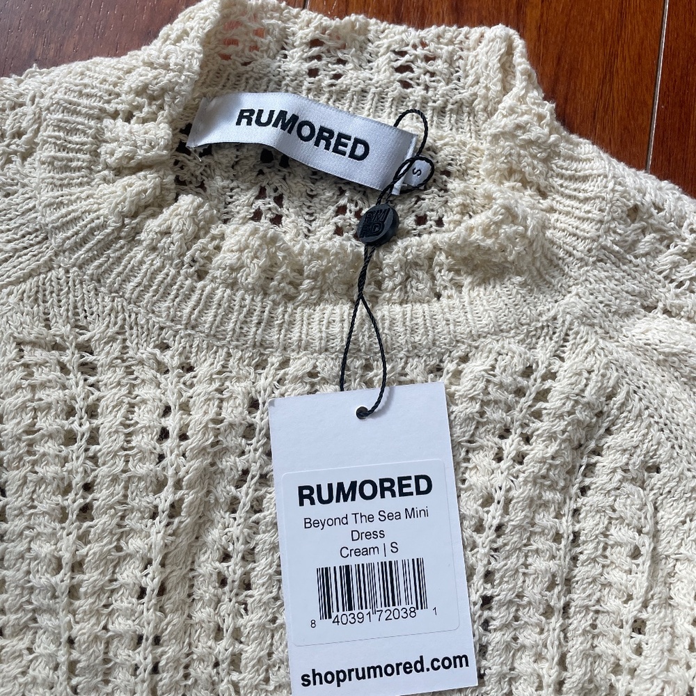 Rumored Cream knit dress